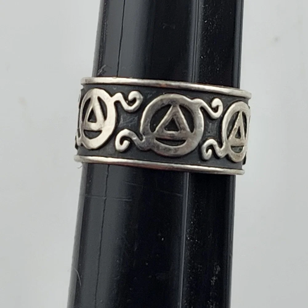 Vintage Sterling Silver 925 Mexico‎ Band Ring Size 6.75